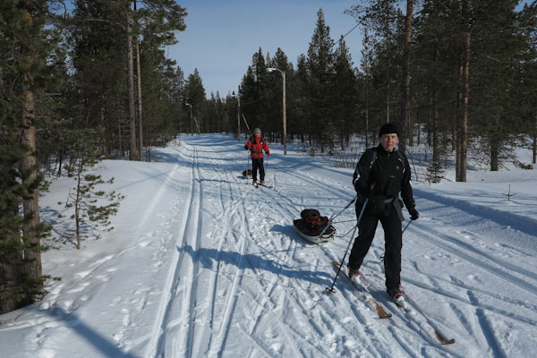 x-country skiing